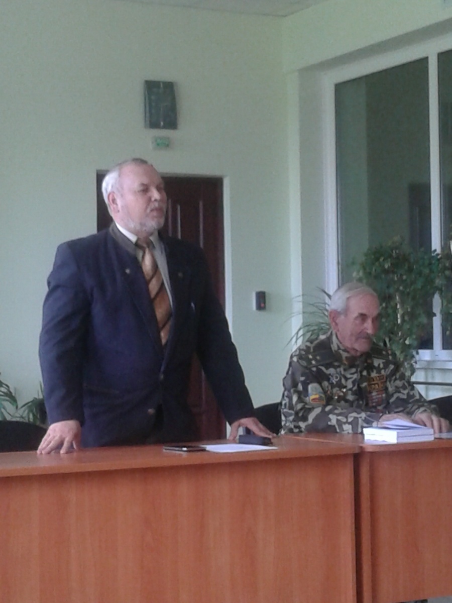 Зустріч з ліквідаторем Чорнобильської катастрофи           М. М. Паліводою
